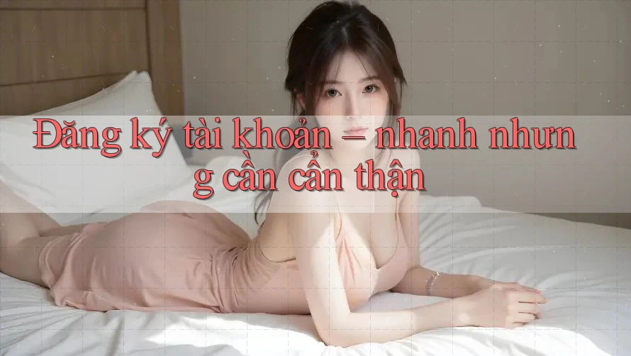 Đăng ký tài khoản – nhanh nhưng cần cẩn thận