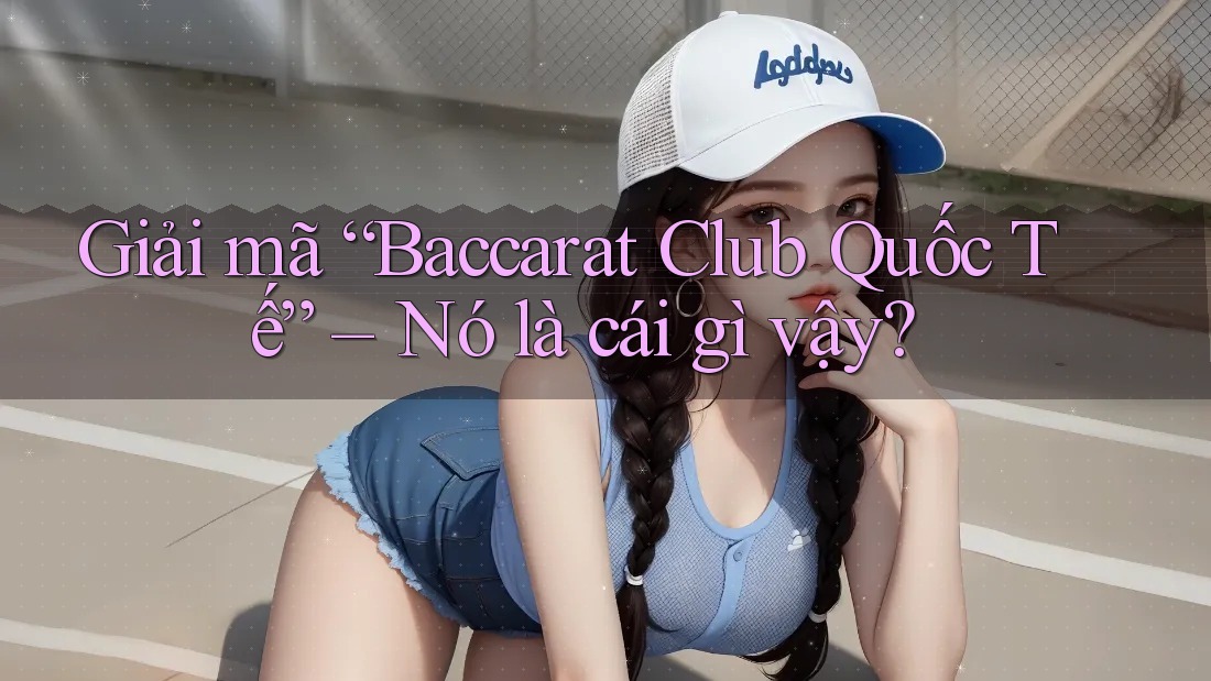 Giải mã “Baccarat Club Quốc Tế” – Nó là cái gì vậy?