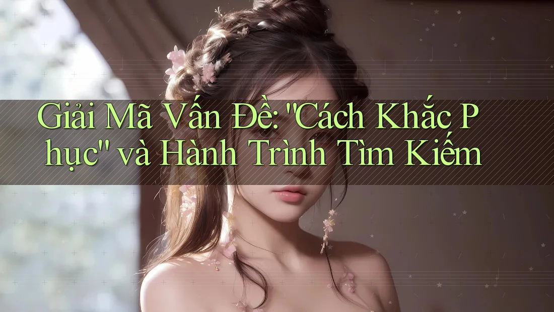Giải Mã Vấn Đề: “Cách Khắc Phục” và Hành Trình Tìm Kiếm