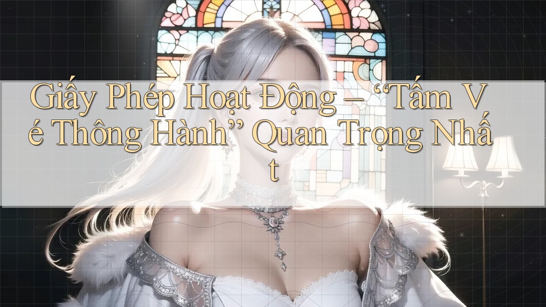 Giấy Phép Hoạt Động – “Tấm Vé Thông Hành” Quan Trọng Nhất Giấy Phép Hoạt Động – “Tấm Vé Thông Hành” Quan Trọng Nhất