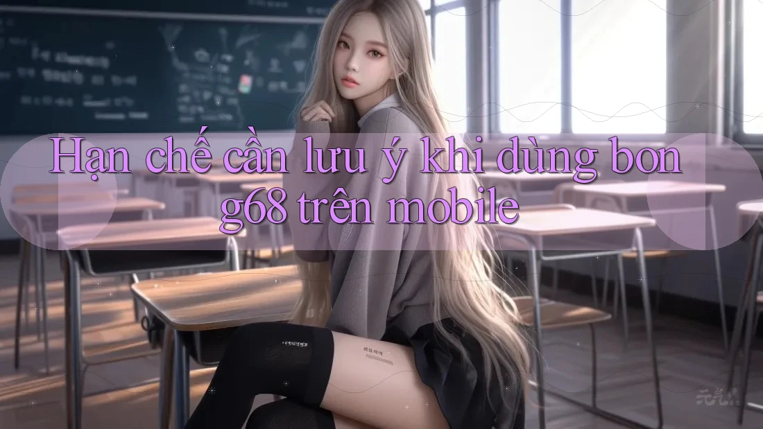 Hạn chế cần lưu ý khi dùng bong68 trên mobile