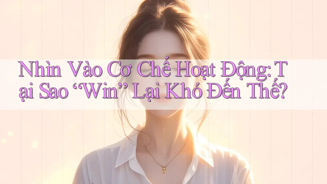Nhìn Vào Cơ Chế Hoạt Động: Tại Sao “Win” Lại Khó Đến Thế?