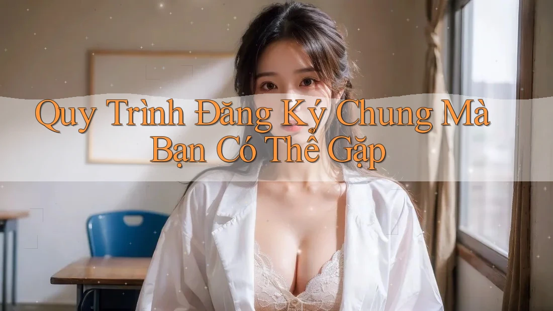 Quy Trình Đăng Ký Chung Mà Bạn Có Thể Gặp