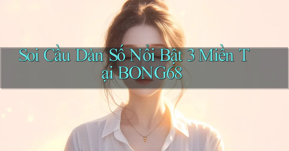 soi cầu dàn số nổi bật 3 miền tại bong68