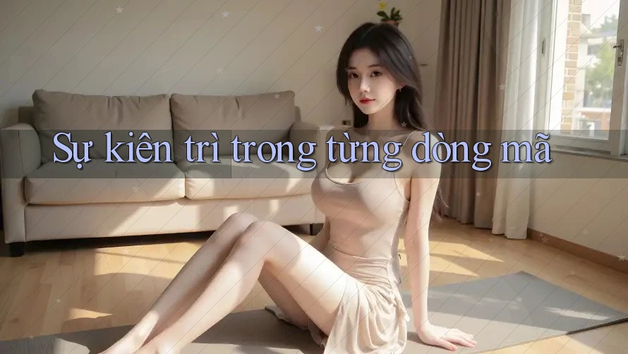 Sự kiên trì trong từng dòng mã Sự kiên trì trong từng dòng mã