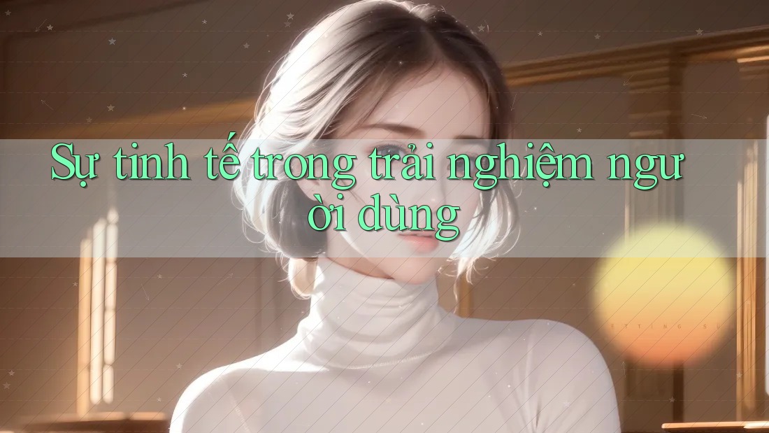 Sự tinh tế trong trải nghiệm người dùng Sự tinh tế trong trải nghiệm người dùng