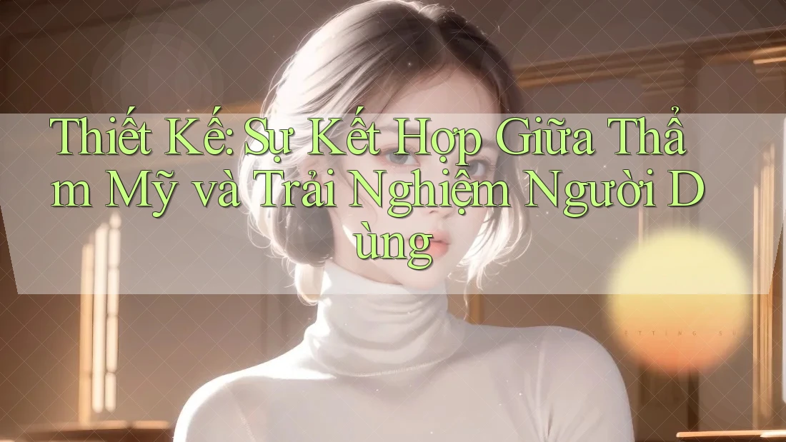Thiết Kế: Sự Kết Hợp Giữa Thẩm Mỹ và Trải Nghiệm Người Dùng