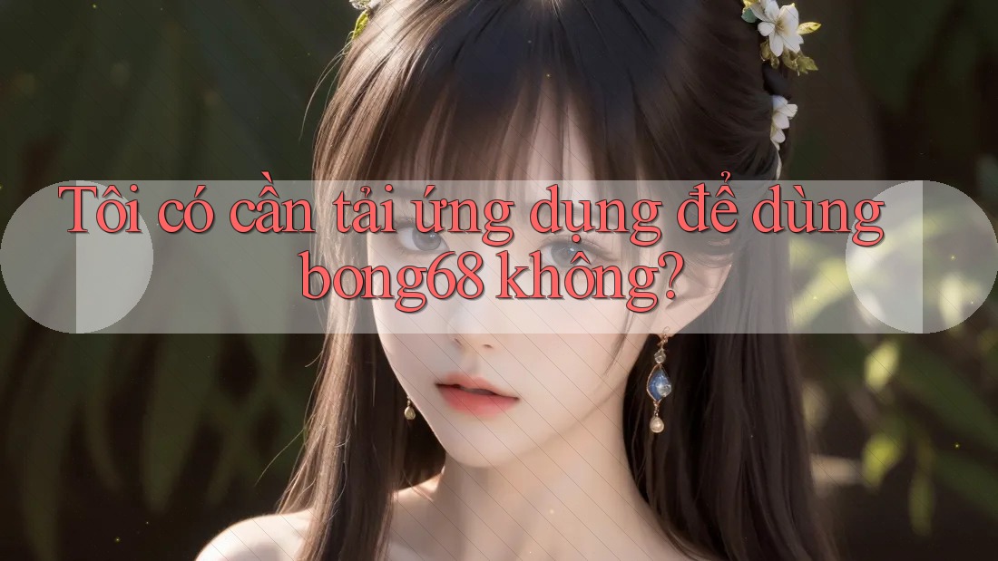 Tôi có cần tải ứng dụng để dùng bong68 không?