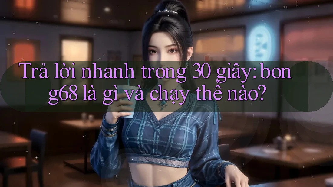 Trả lời nhanh trong 30 giây: bong68 là gì và chạy thế nào?